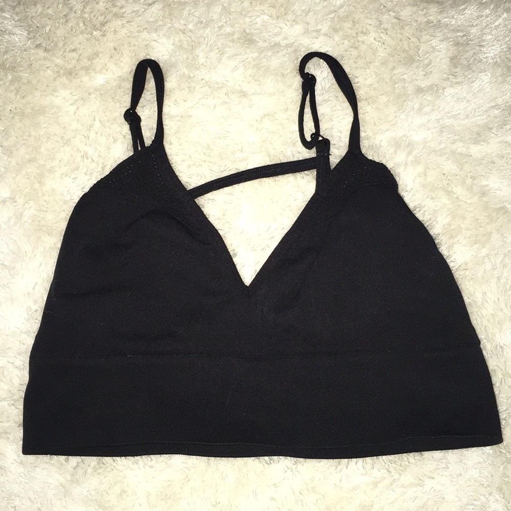 Victoria’s Secret PINK AA-C Black Cage Bralette